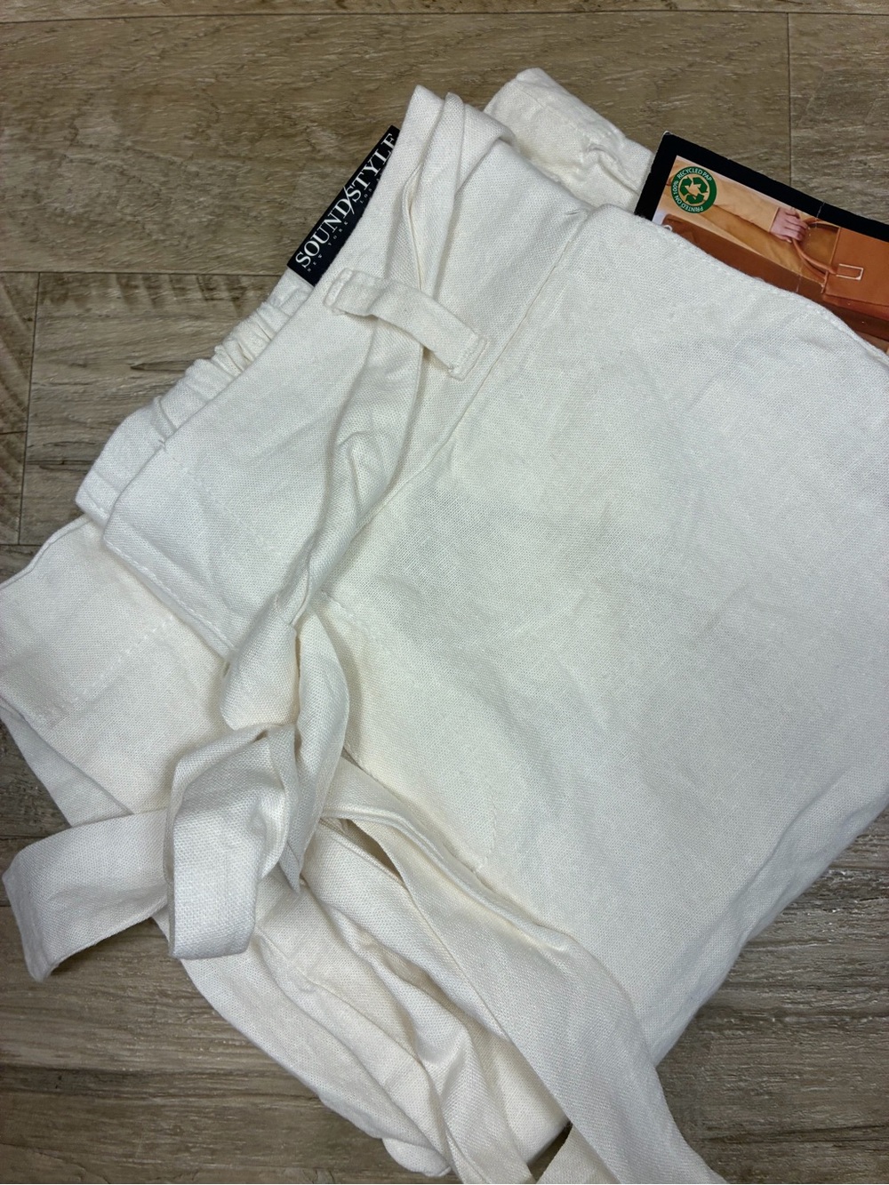 Soundstyle Fifth Avenue Linen Blend High Waisted Wide Leg Pants - Picture 12 of 12